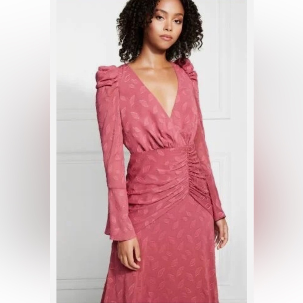 Rachel Zoe Vicente Printed Ruched High-Low Dress